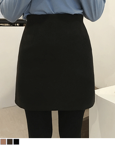 심플모직미니skirt (3color)