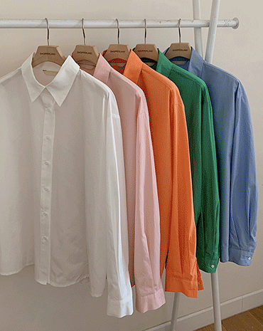 봄 파스텔 보이핏 셔츠 (5color)
