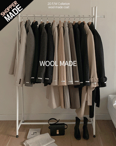[wool80%/made:D]클리프 체크  울코트 , 자켓- 2color (2온스누빔안감)