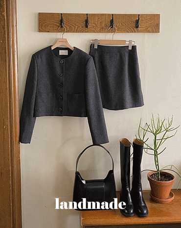 [landmade]모던 라운드리 자켓 (2color)