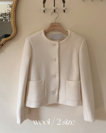 [wool 70/ 2size]테리 트위드 포근 울 자켓(3color)