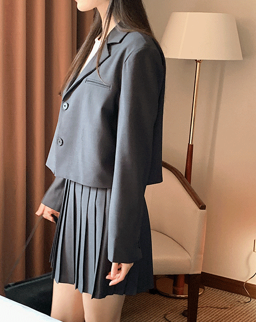 캐즈 모던 크롭 테일러드 자켓 (3color)